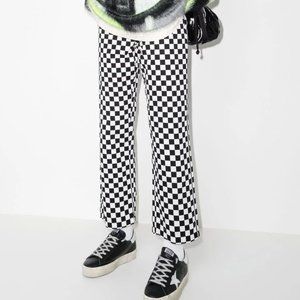 R13 checkerboard slouch pant, size 27